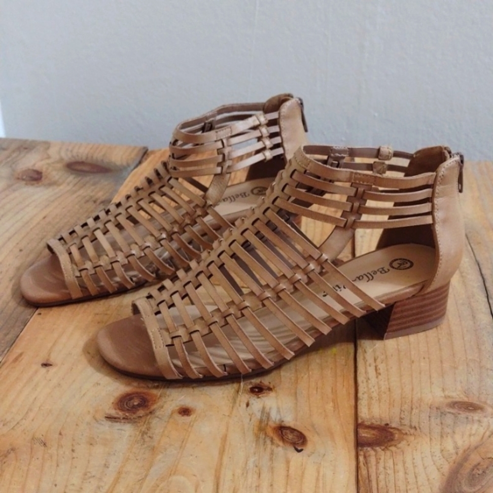 Bella Vita Holden Leather Gladiator Sandal Size 7W NEW - Picture 2 of 12